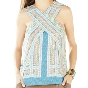 BCBG MaxAzria Cross Front Blouse